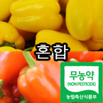 [친환경재배]파프리카혼합1kg(노랑+빨강)(250g기준 약4통정도)
